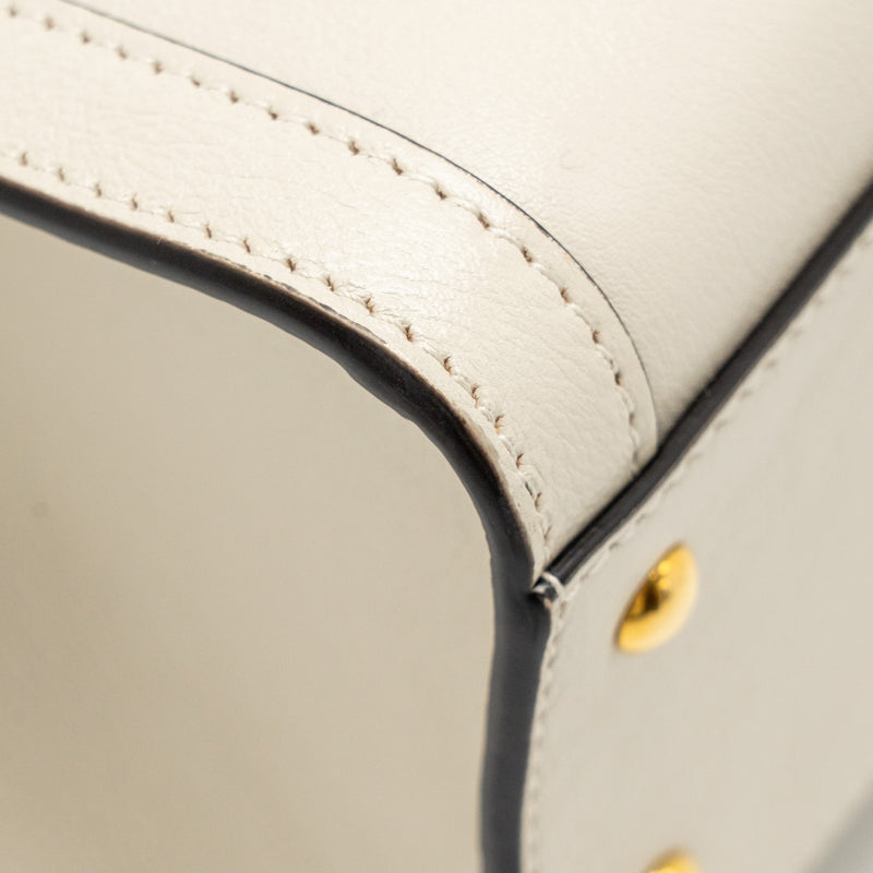 Gucci Small Diana Tote Bag Calfskin White GHW