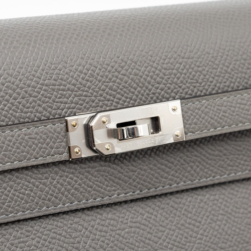 Hermes Kelly To Go Epsom Gris Myer SHW Stamp U