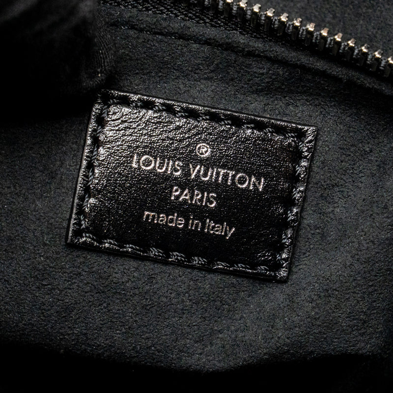 Louis Vuitton Carryall Vibe MM Lambskin/Monogram Canvas Black SHW