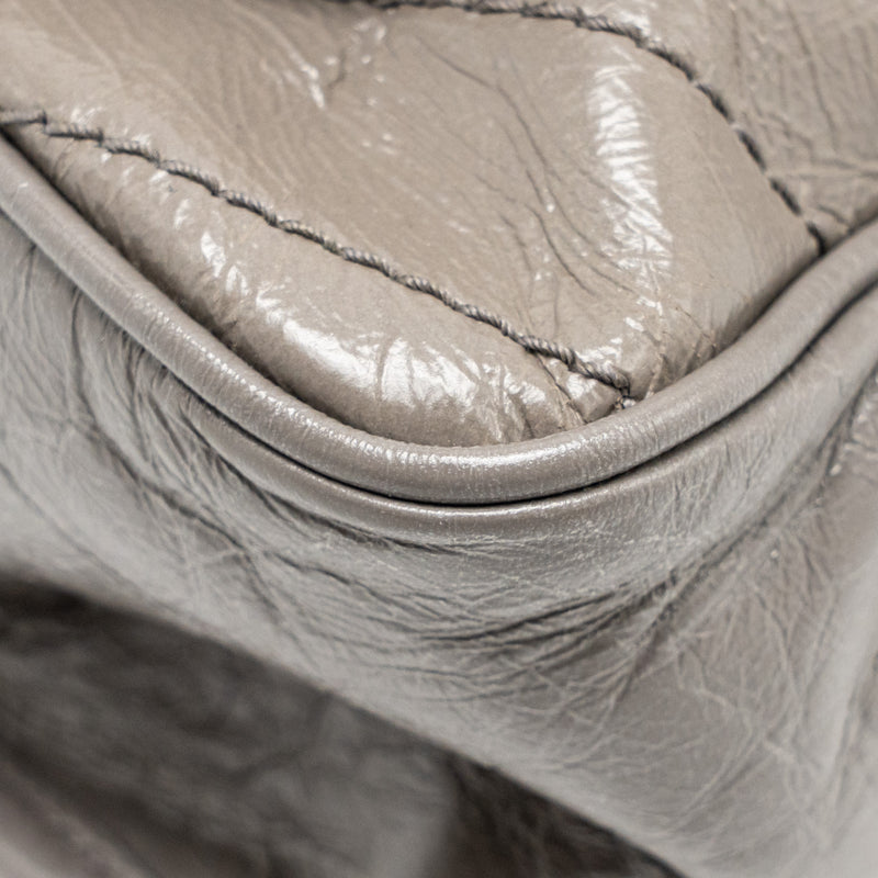 Saint Laurent / YSL Large Niki Bag Calfskin Grey SHW
