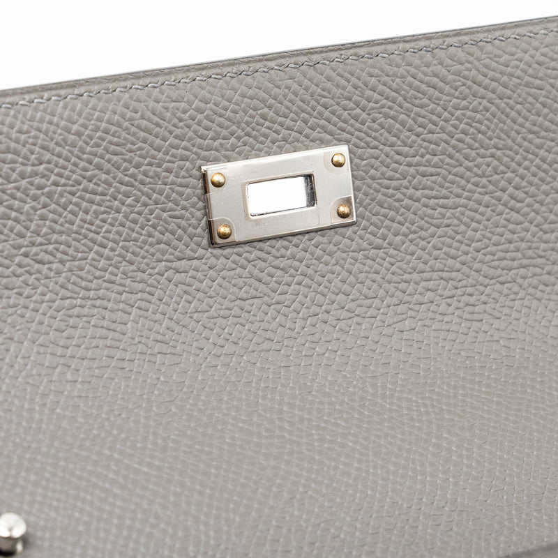 Hermes Kelly To Go Epsom Gris Myer SHW Stamp U