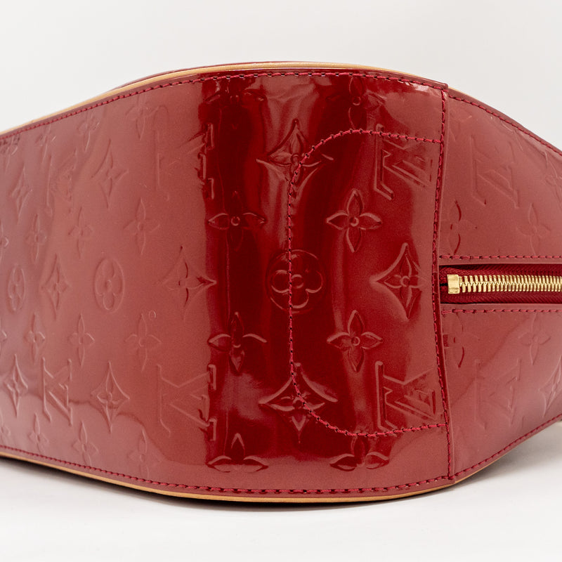 Louis Vuitton Trouville patent leather red GHW