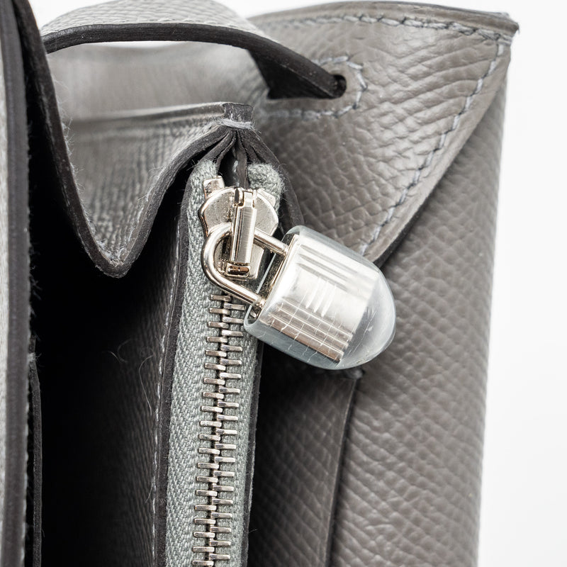 Hermes Kelly To Go Epsom Gris Myer SHW Stamp U