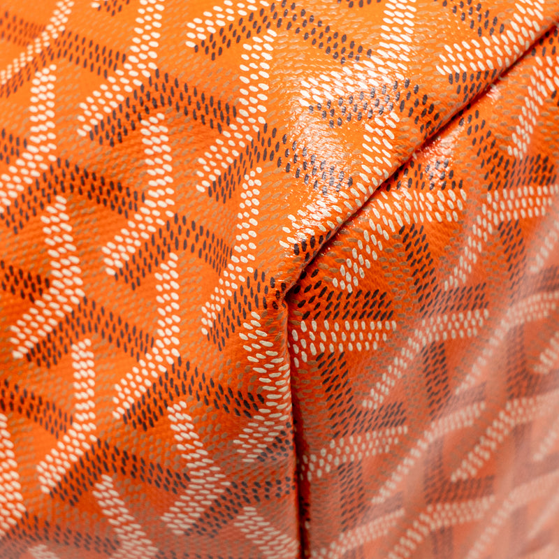 Goyard Saint Louis GM tote bag goyardine canvas orange SHW