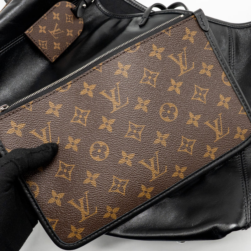 Louis Vuitton Carryall Vibe MM Lambskin/Monogram Canvas Black SHW