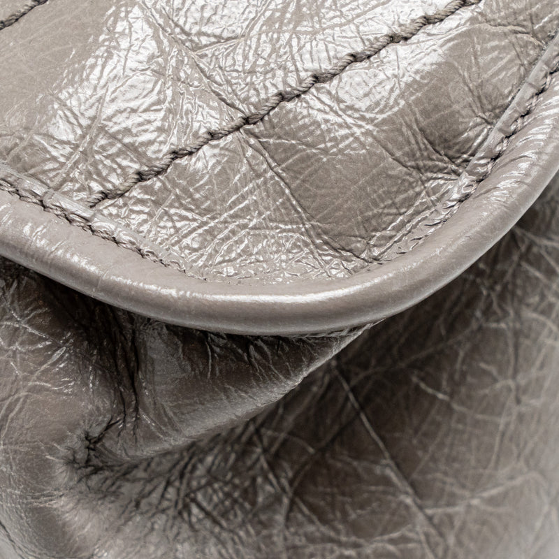 Saint Laurent / YSL Large Niki Bag Calfskin Grey SHW