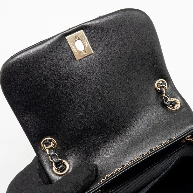 Chanel Large Duma Backpack Calfskin Black LGHW (microchip)