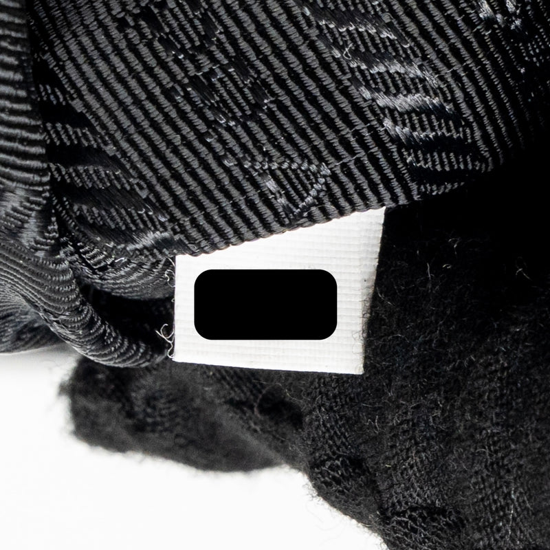 Prada shoulder bag lambskin / fabric black SHW