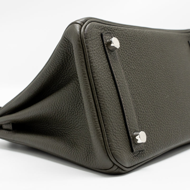 Hermes Birkin 25 togo Vert de Gris SHW stamp Y