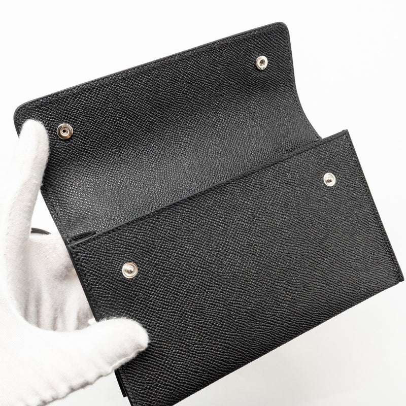 Hermes Hermesnap Epsom Black SHW Stamp W
