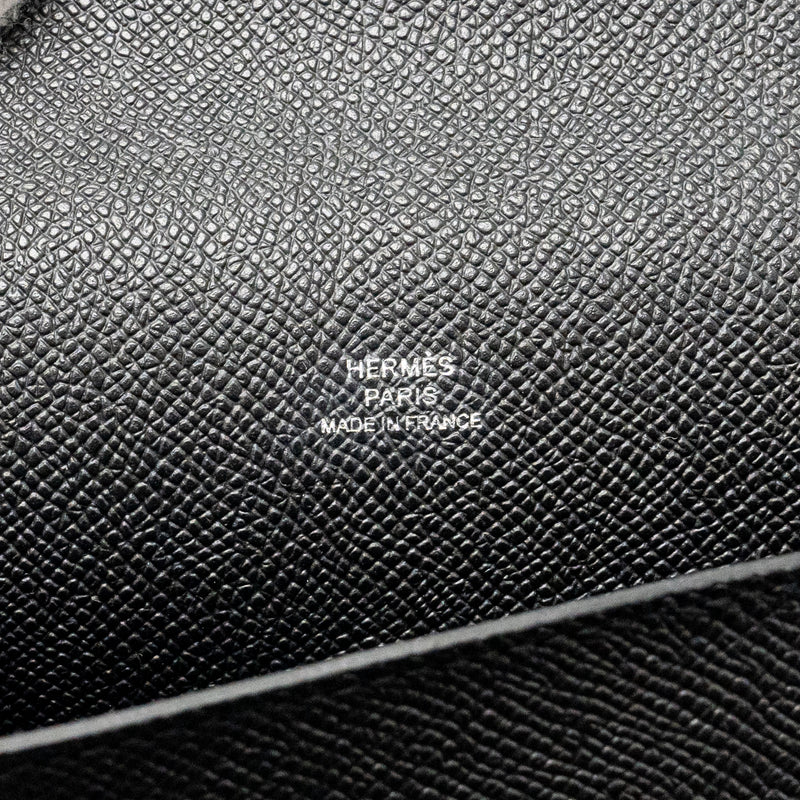 Hermes Hermesnap Epsom Black SHW Stamp W