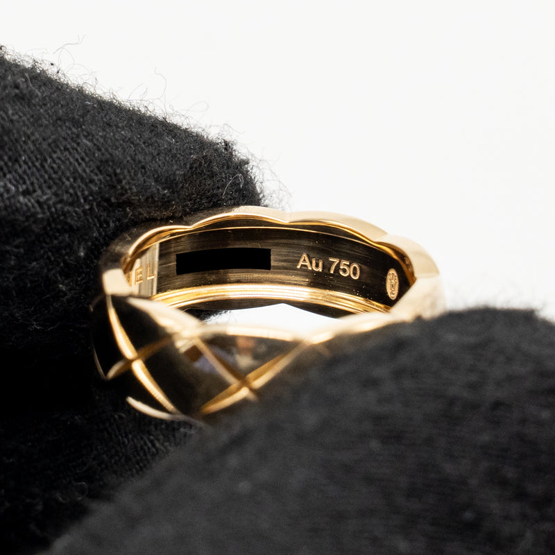 Quilted Motif Chanel Ring Coco Chanel Size 55 Coco Crush Ring