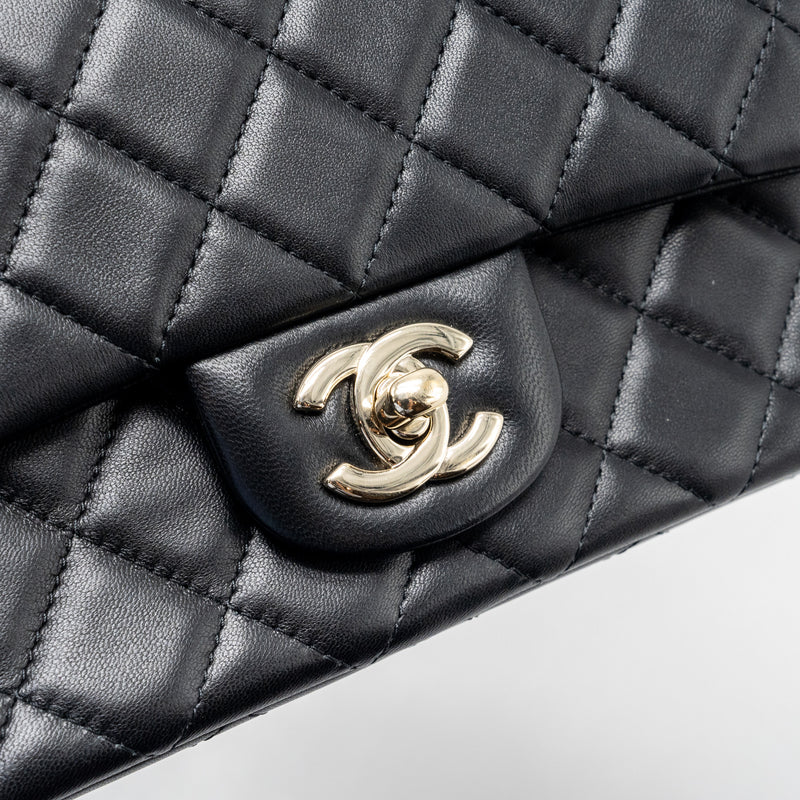 Chanel Mini Rectangular Flap Bag Lambskin Black LGHW