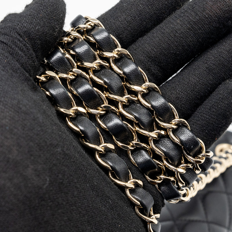 Chanel Mini Rectangular Flap Bag Lambskin Black LGHW