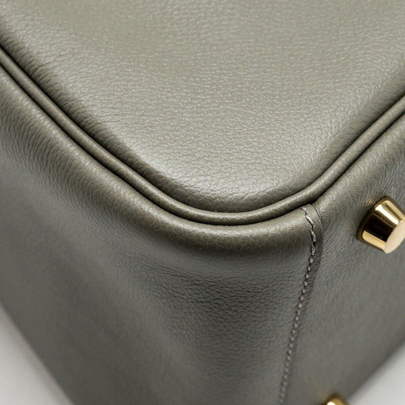 Hermes Lindy 26 Evercolor Gris Meyer GHW Stamp B