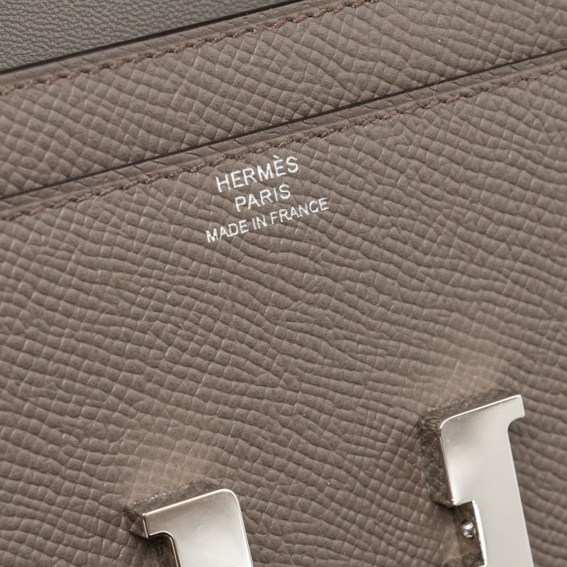 Hermes Constance To Go Epsom Gris Etain SHW Stamp Z