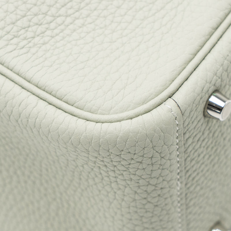 Hermes Mini Lindy Clemence Gris Neve SHW stamp B