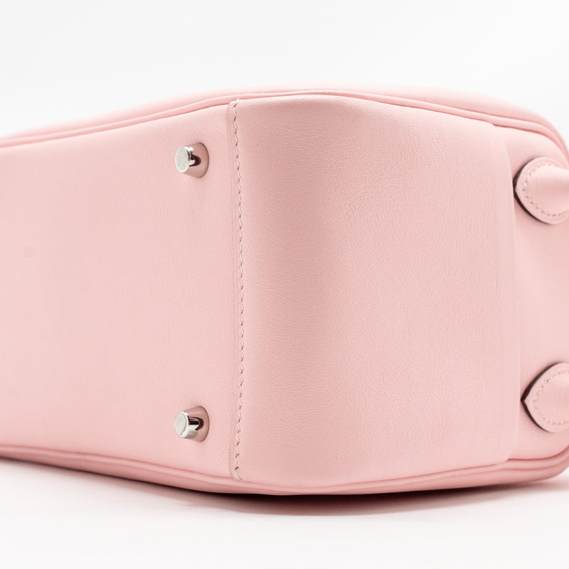 Hermes Mini Lindy Swift 3Q Rose Sakura SHW Stamp Z