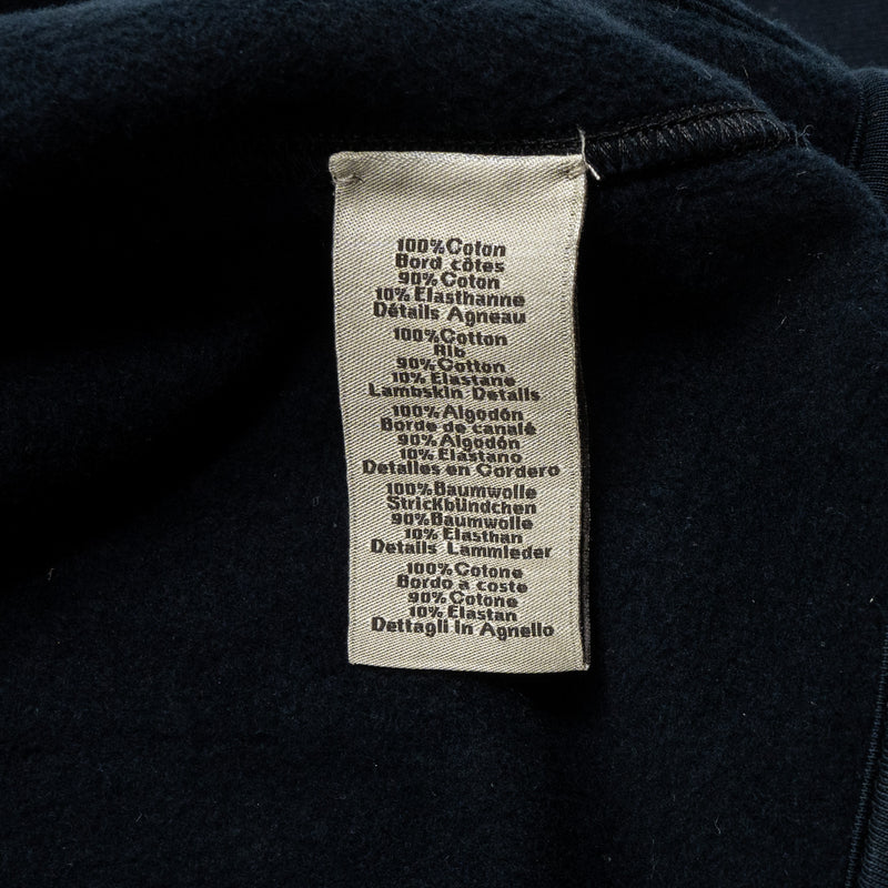 Hermes size M Patch Cuir Jacket Cotton Marine