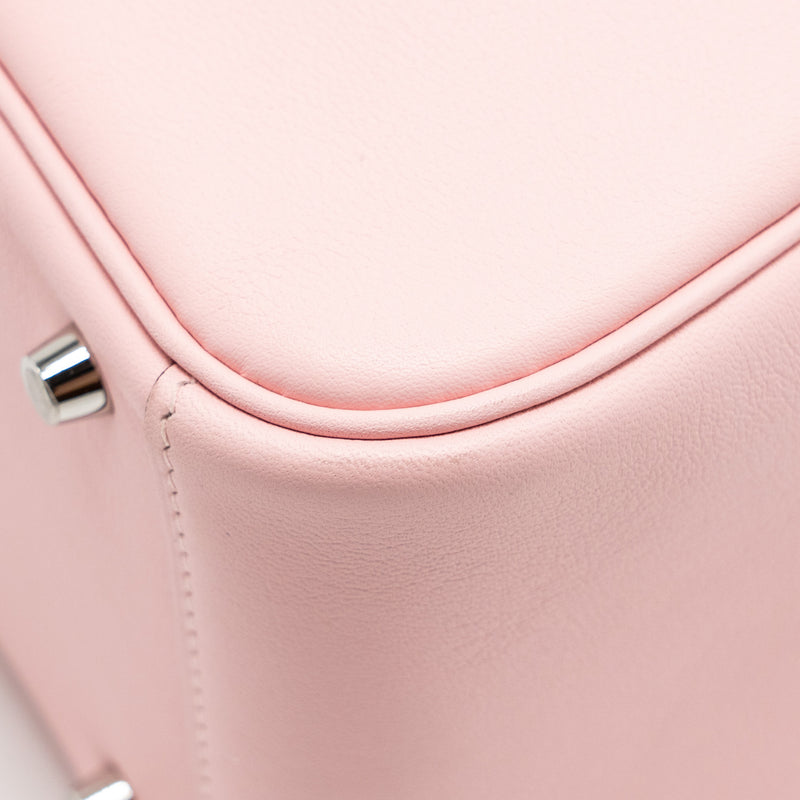 Hermes Mini Lindy Swift 3Q Rose Sakura SHW Stamp Z