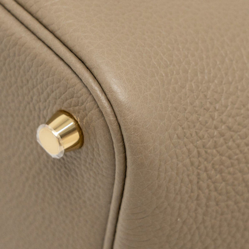 Hermes Picotin 18 Lock Bag Clemence M1 Origan GHW Stamp W