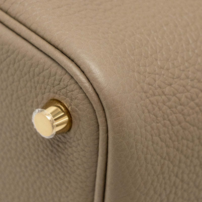 Hermes Picotin 18 Lock Bag Clemence M1 Origan GHW Stamp W