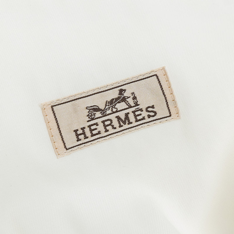 Hermes size 50 Icones Au Carre Overshirt cotton white/ multicolour