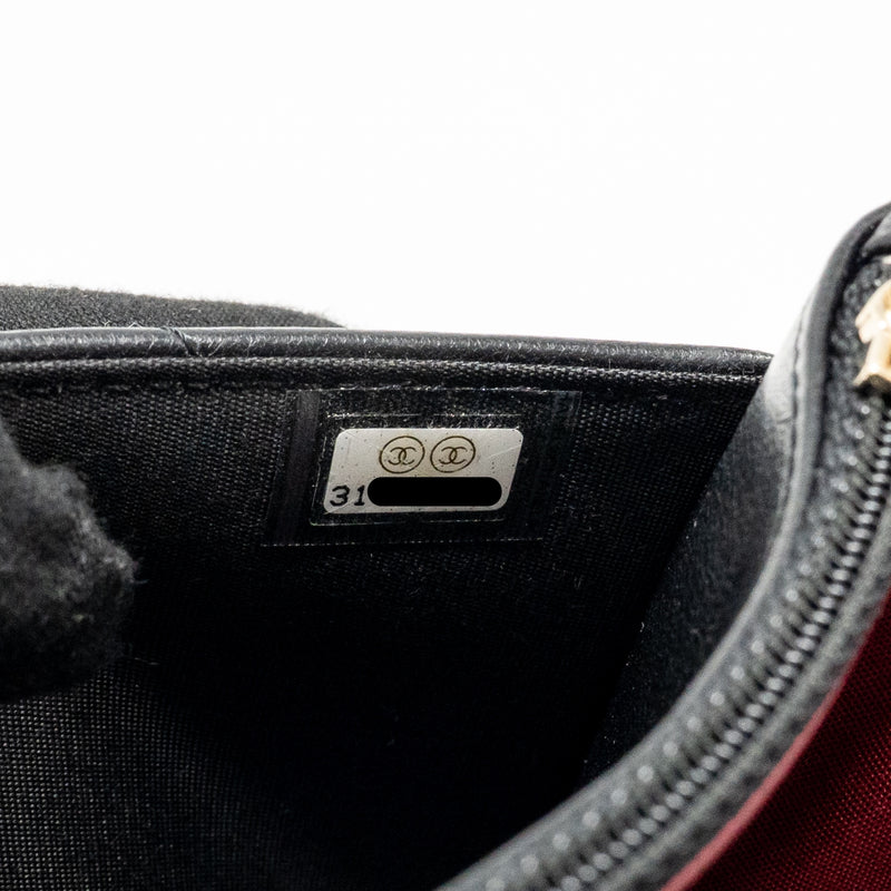 Chanel 19 Wallet on Chain Lambskin Black Multicolour Hardware
