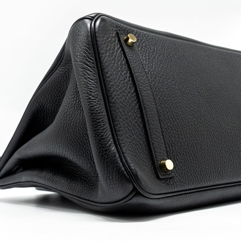 Hermes Birkin 35 Togo Black GHW Stamp Square O