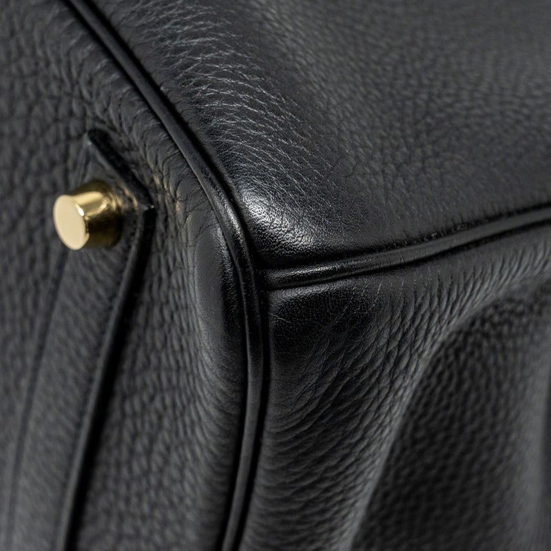 Hermes Birkin 35 Togo Black GHW Stamp Square O