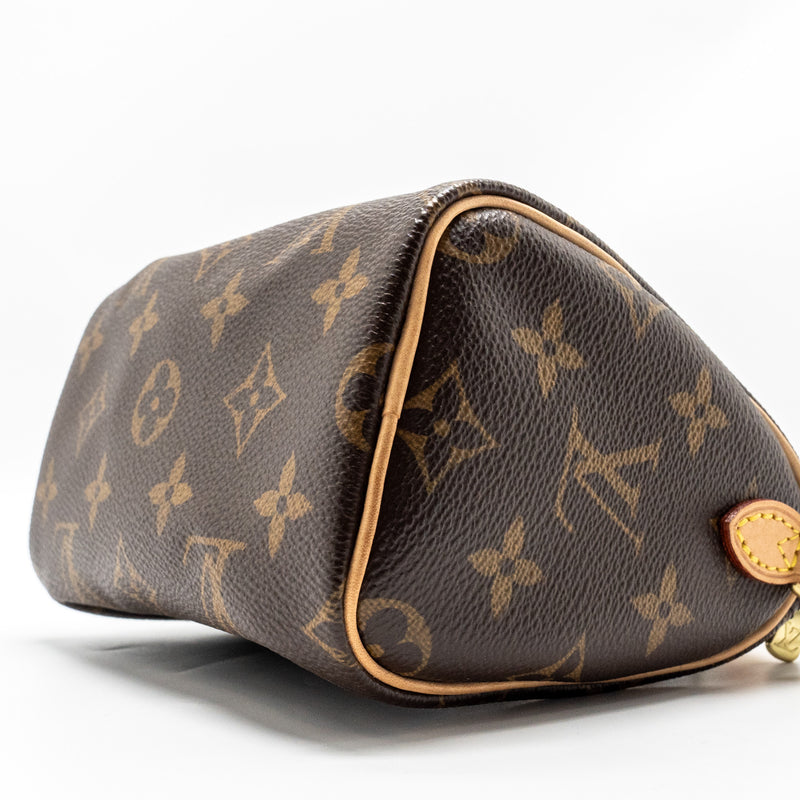 Louis Vuitton Nano Speedy Monogram Canvas GHW (Old Version)