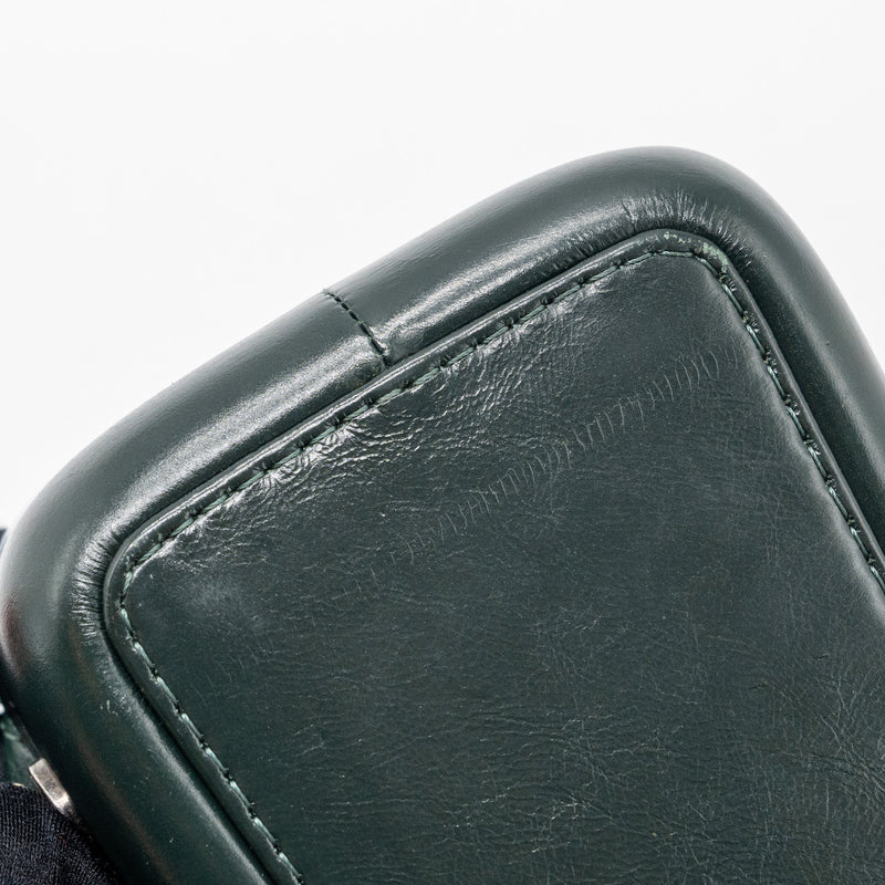 Chanel Small Gabrielle Backpack Aged Calfskin Dark Green Multicolour Hardware