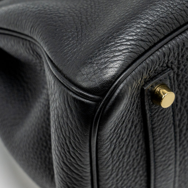 Hermes Birkin 35 Togo Black GHW Stamp Square O