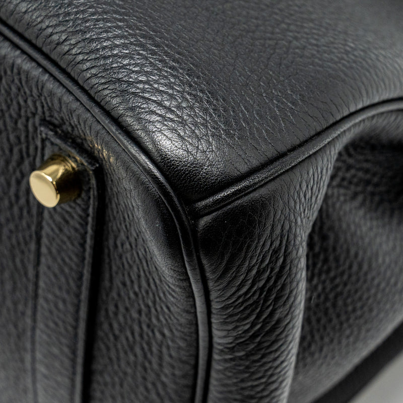 Hermes Birkin 35 Togo Black GHW Stamp Square O