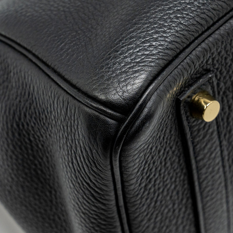 Hermes Birkin 35 Togo Black GHW Stamp Square O