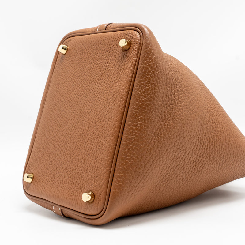 HERMES Picotin 18 Lock Bag Clemence Gold GHW Stamp Z
