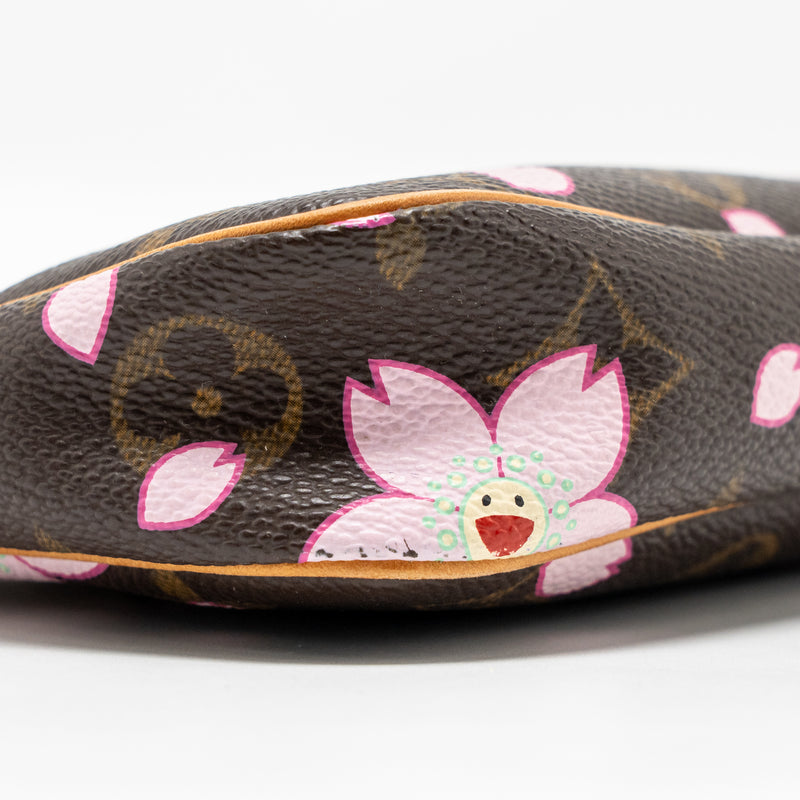Louis Vuitton Vintage Takashi Murakami Cherry Blossom Pochette Accessories Monogram Multicolour GHW