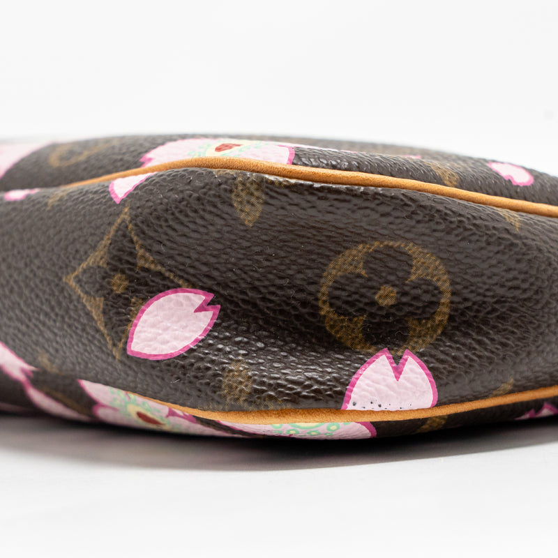 Louis Vuitton Vintage Takashi Murakami Cherry Blossom Pochette Accessories Monogram Multicolour GHW