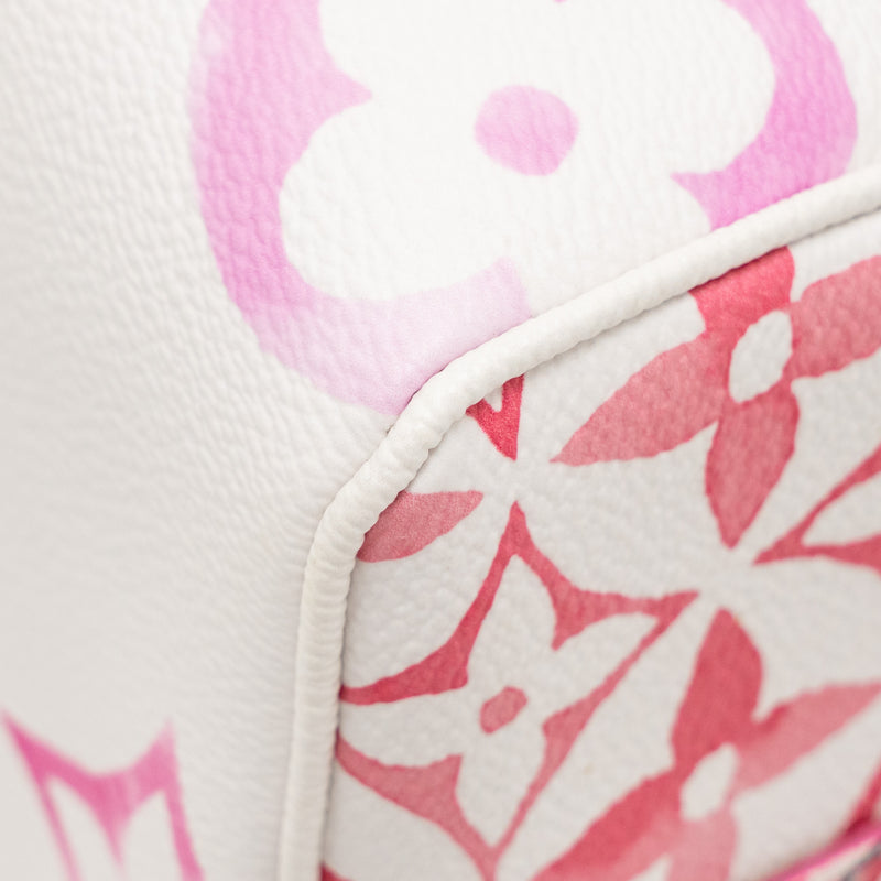 Louis Vuitton By the Pool Speedy Bandouliere 25 Giant Monogram Canvas Pink/White GHW