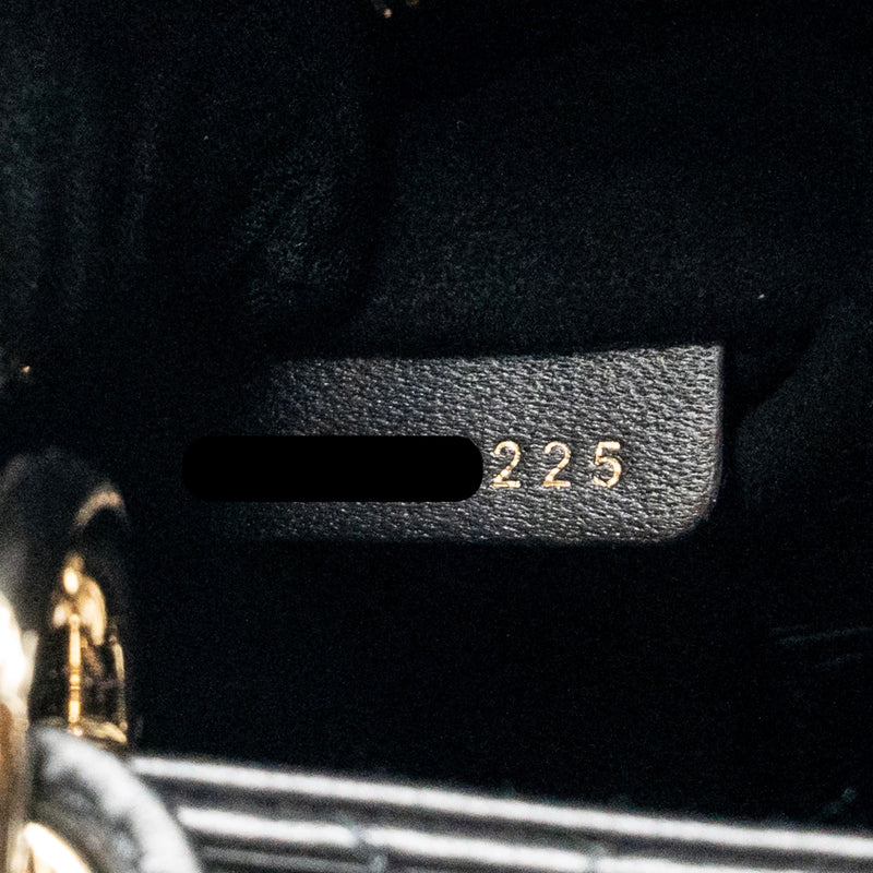 Dior My Abcdior Small Lady Dior Lambskin Black LGHW
