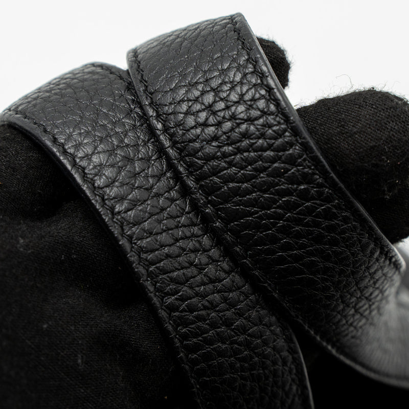 Hermes Picotin 18 Clemence Black SHW Stamp Y