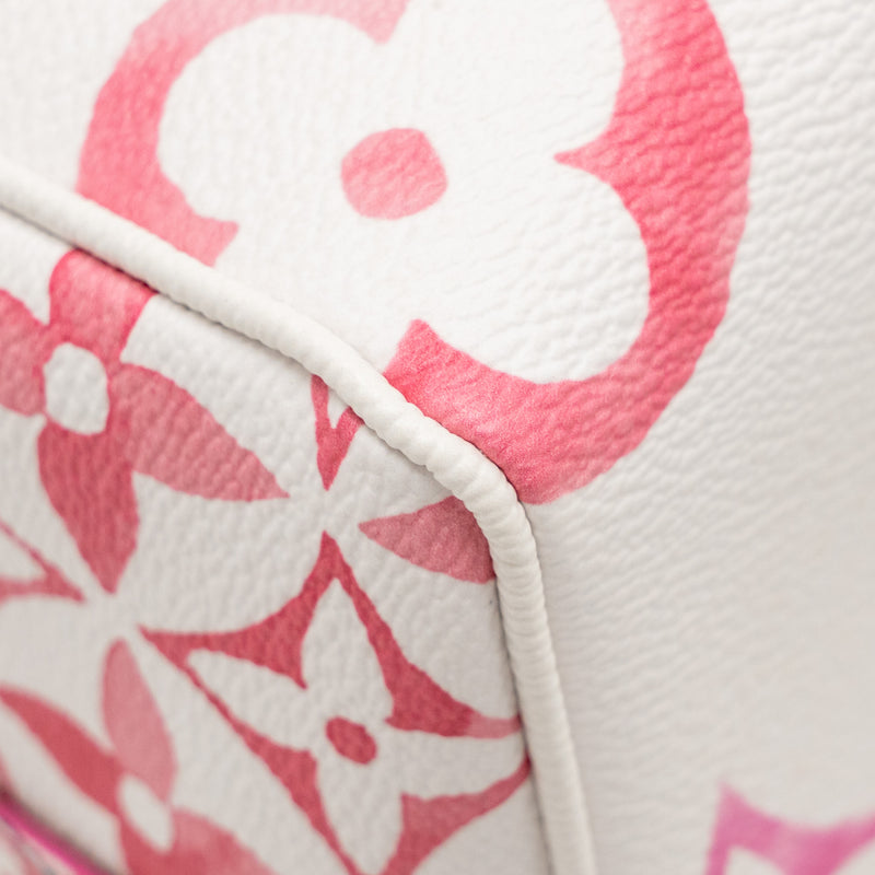 Louis Vuitton By the Pool Speedy Bandouliere 25 Giant Monogram Canvas Pink/White GHW