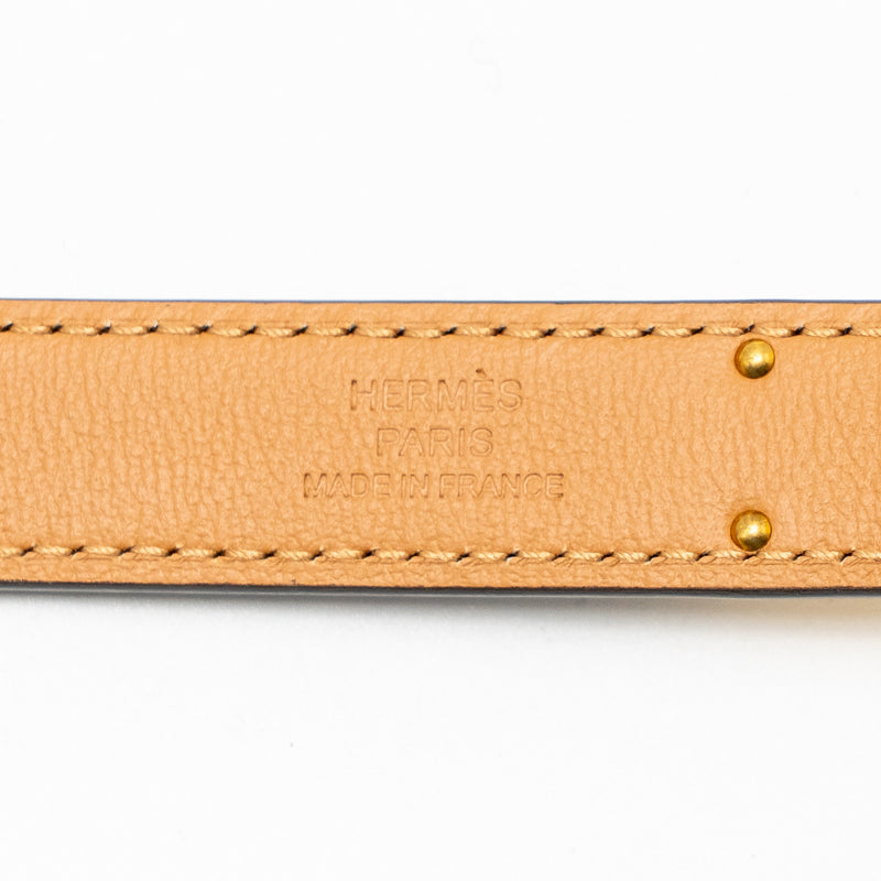 Hermes classic kelly 18 belt black GHW stamp K
