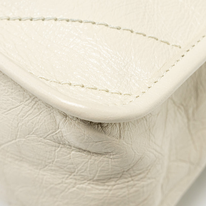 Saint Laurent/ YSL Medium Niki Calfskin White SHW