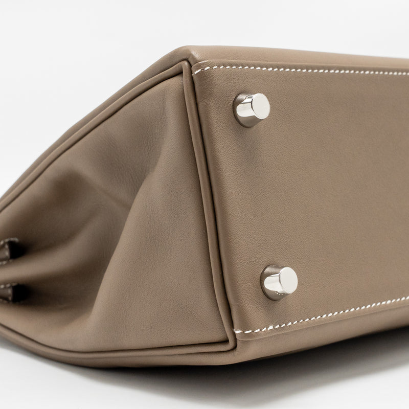 Hermes Kelly 25 swift Etoupe SHW Stamp D