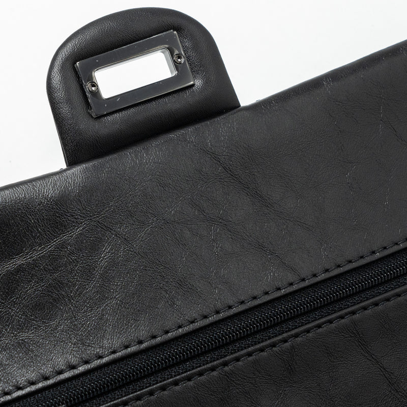 Chanel Small 2.55 225 Reissue Flap Bag Aged Calfskin black with black hardware (microchip)