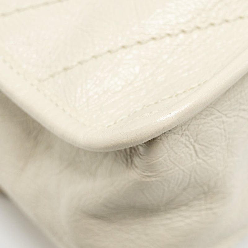 Saint Laurent/ YSL Medium Niki Calfskin White SHW