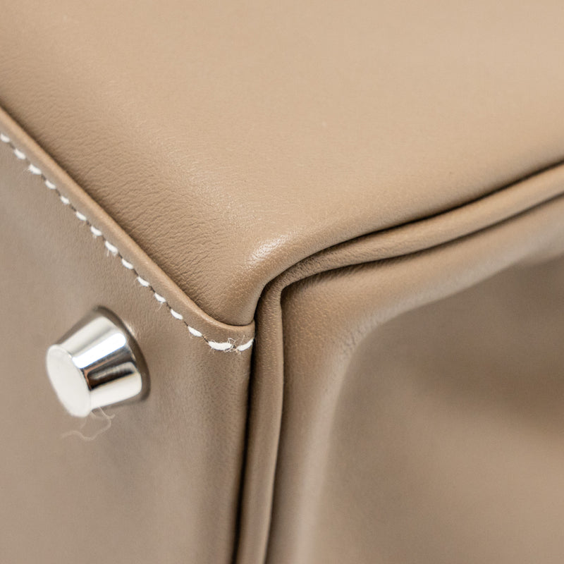 Hermes Kelly 25 swift Etoupe SHW Stamp D