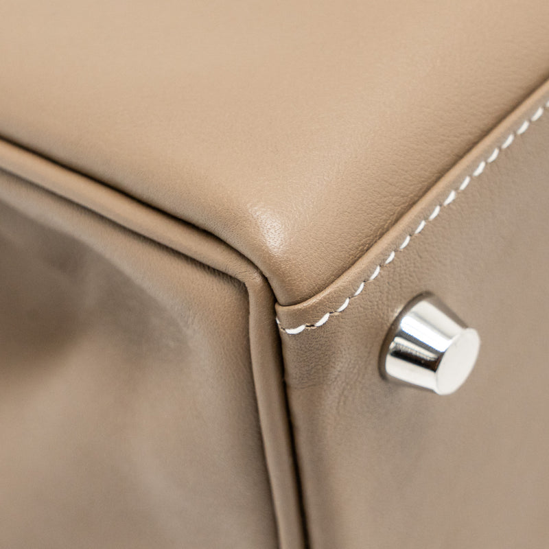 Hermes Kelly 25 swift Etoupe SHW Stamp D