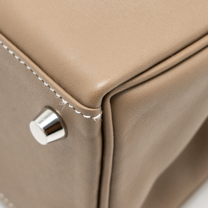 Hermes Kelly 25 swift Etoupe SHW Stamp D